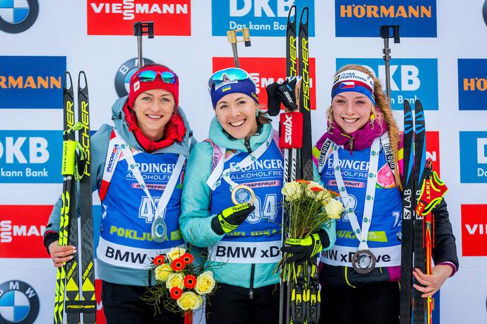 Biatlon svetovni pokal Pokljuka posamični tekmi (m in ž) | Juliia Džima je zmagovalka 15-kilometrske preizkušnje. | Foto Žiga Zupan/Sportida