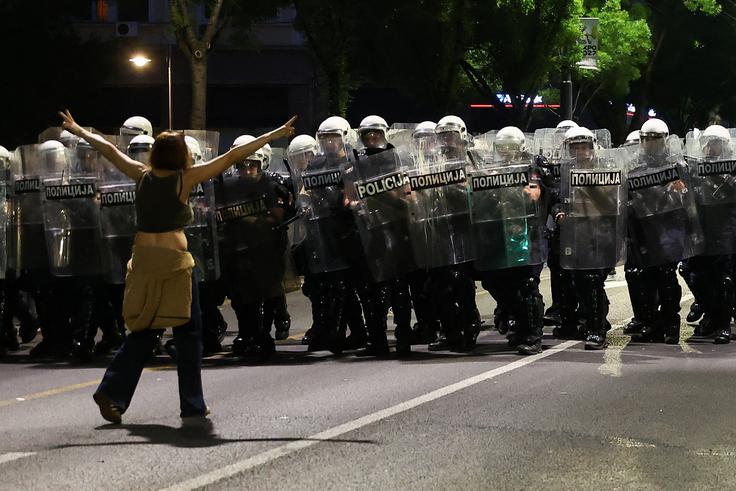 protest, Srbija, Beograd | Foto: Reuters