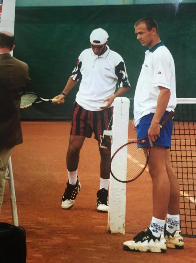 Andrej Kraševec na igriščih Roland Garrosa v mladinski konkurenci | Foto: Osebni arhiv