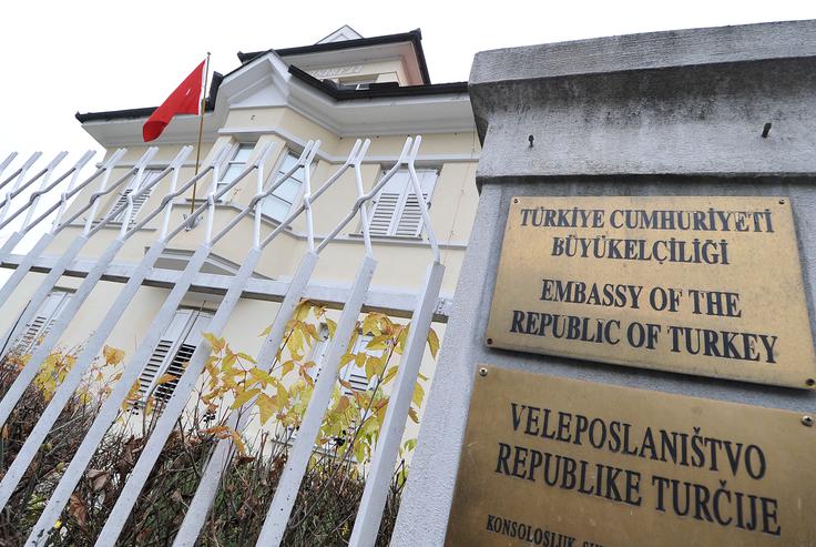 turška ambasada | Foto: STA ,