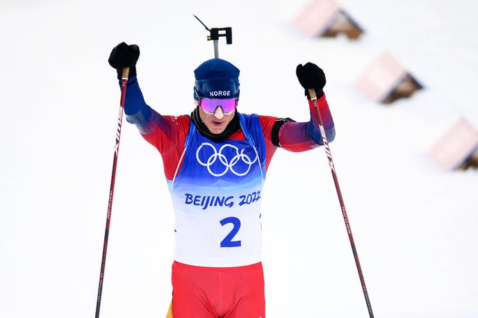 Johannes Thingnes Boe | Johannes Thingnes Boe je osvojil še četrto zlato kolajno na igrah v Pekingu. | Foto Guliverimage