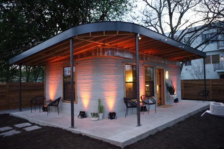 3D-natisnjen betonski dom ameriškega podjetja Icon. | Foto: www.iconbuild.com