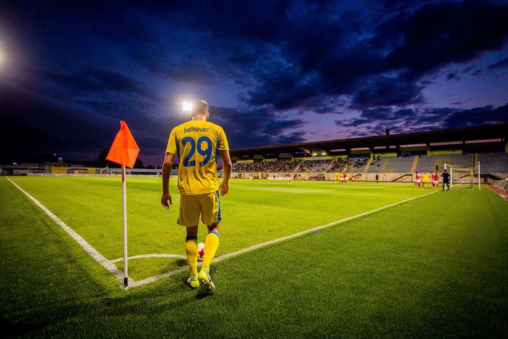 Jure Balkovec je bil le eden izmed treh, ki so začeli v prvi postavi tako proti Marseillu kot Aluminiju. | Foto: Žiga Zupan/Sportida