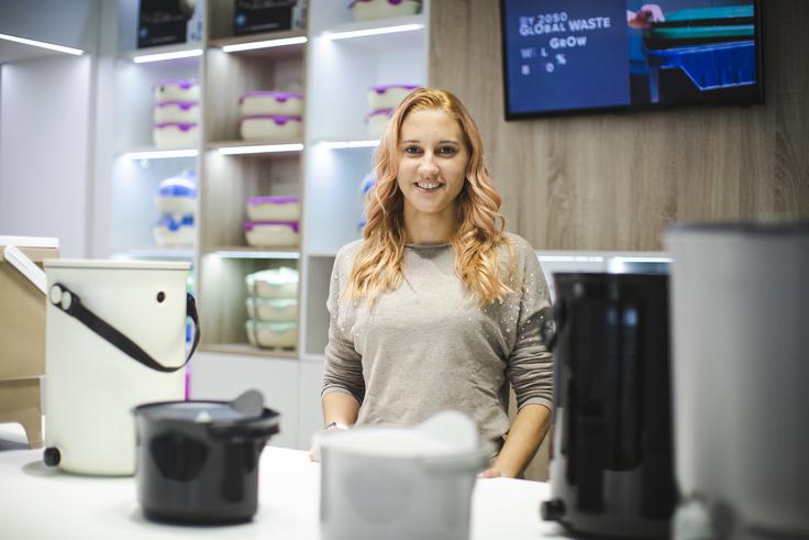 Lepo oblikovan kompostnik Bokashi Organko je premium izdelek podjetja Plastika Skaza. | Foto: Bojan Puhek