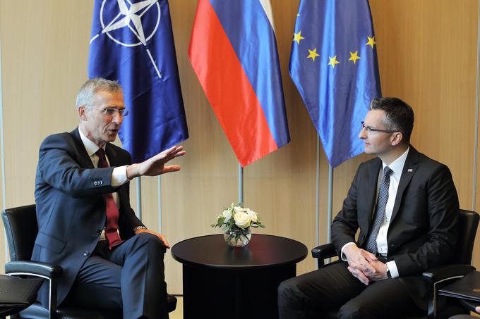 Generalni sekretar Nata je pohvalil prispevek Slovenije zlasti pri Natovih operacijah v Afganistanu. | Foto: STA ,