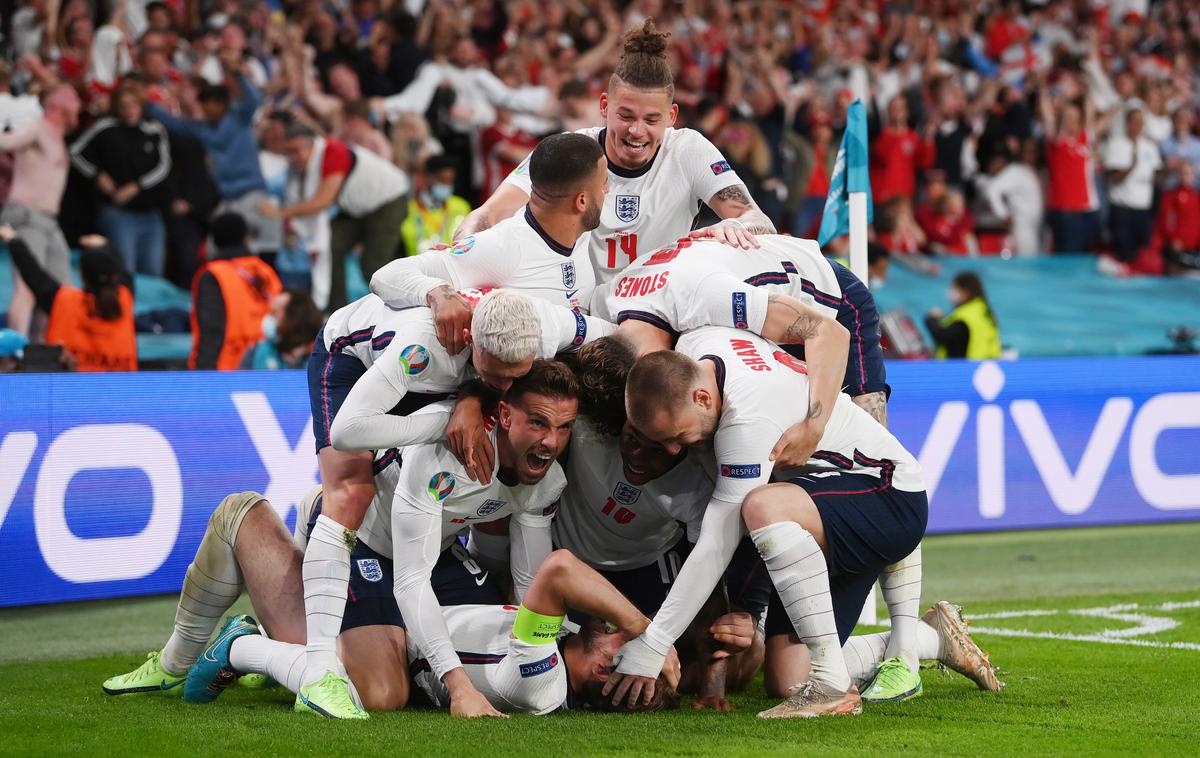 Anglija : Danska, Euro 2020 | Angleži se veselijo uvrstitve v finale. | Foto Reuters