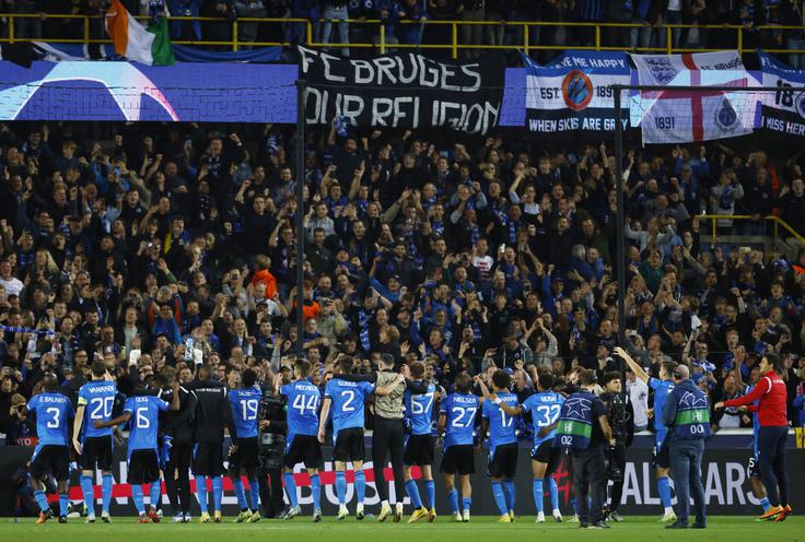 Club Brugge je v belgijskem prvenstvu "šele" na tretjem mestu, v ligi prvakov pa kaže odlične predstave. | Foto: Reuters