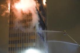 požar, Zagreb, Vjesnik, gasilci, ogenj, nebotičnik, stolpnica