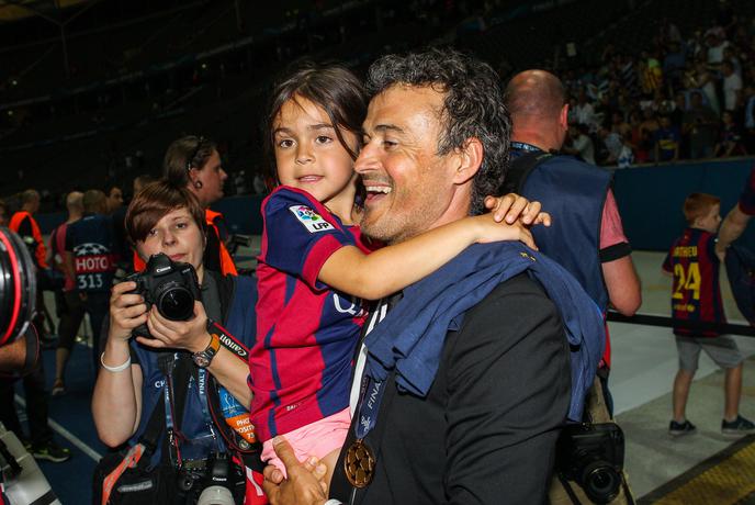 Srce parajoči prizori po finalu: Luis Enrique se je poklonil pokojni hčerki