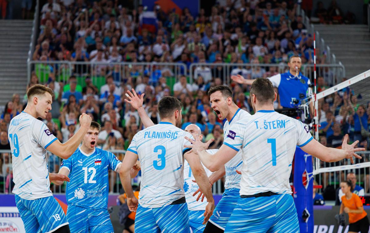 liga narodov Slovenija : Srbija, slovenska odbojkarska reprezentanca | Slovenci so ugnali Srbijo in se uvrstili na zaključni turnir. | Foto Grega Valančič