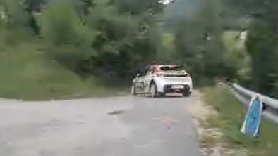 V lovu za sekunde odletela s ceste: najbolj atraktivna nesreča relija v Žalcu #video
