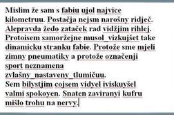 Končna mnenje o supertestni fabii (v češčini)