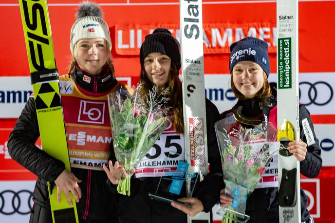 Ema Klinec | Ema Klinec je bila na uvodni postojanki v Lillehammerju tretja. | Foto Reuters