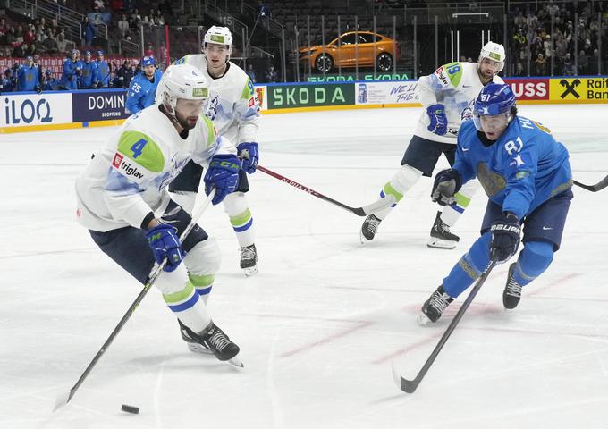 SP v hokeju 2023, slovenska hokejska reprezentanca : Kazahstan | Foto: Reuters
