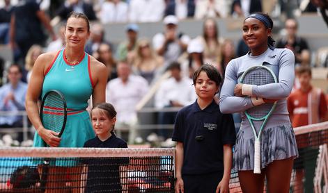 V živo: spektakel v Parizu, Sabalenka in Gauff navdušujeta v finalu
