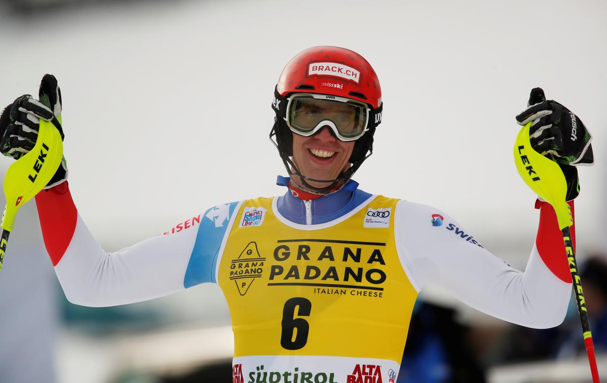 Ramin Zahenhaessern | Ramon Zenhäusern je po vitranški zmagi drugič ugnal slalomsko elito. | Foto Reuters