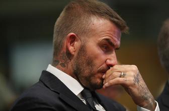 David Beckham po Londonu divjal z bentleyjem