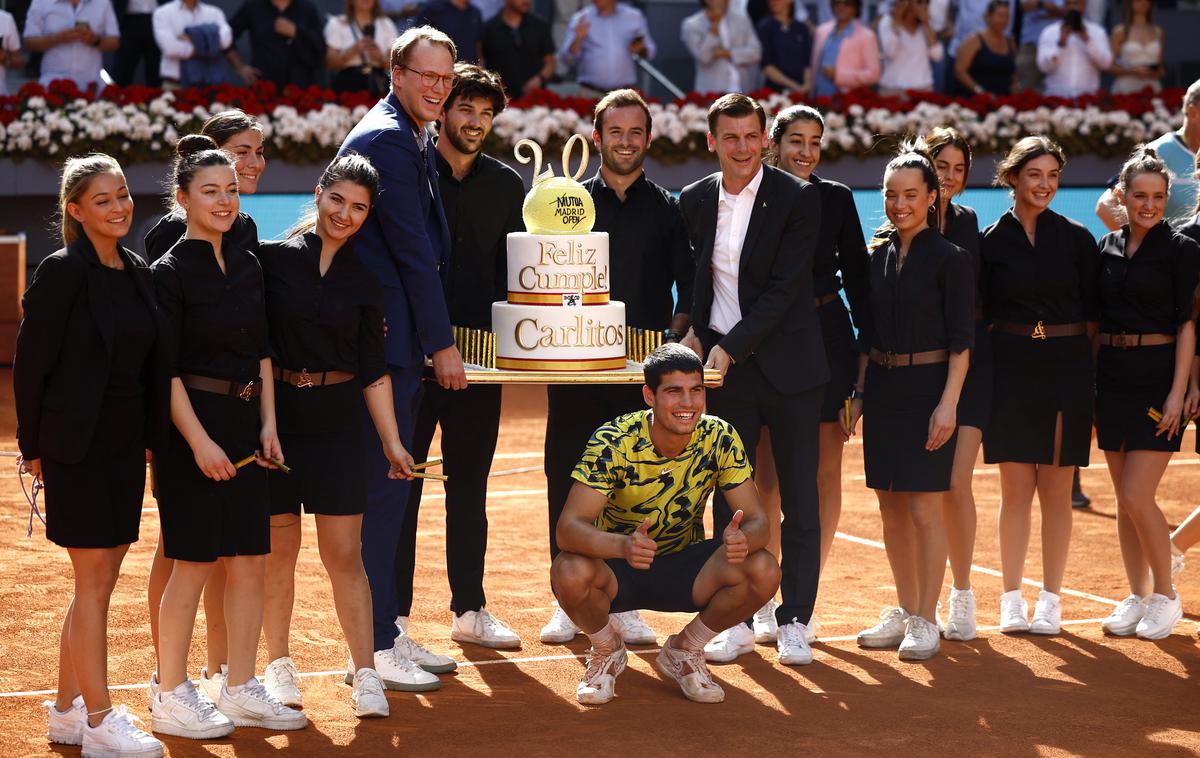 Carlos Alcaraz | Carlos Alcaraz je prav danes praznoval svoj 20. rojstni dan. | Foto Reuters