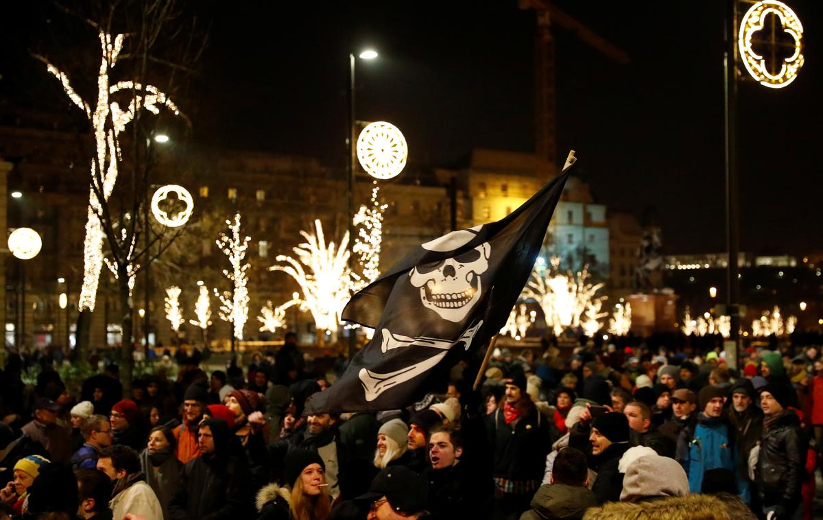 Protesti v Budimpešti | Foto Reuters