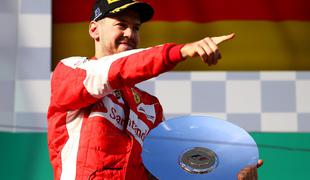 Vettel po debiju s ferrarijem: Tretje mesto občutim kot zmago