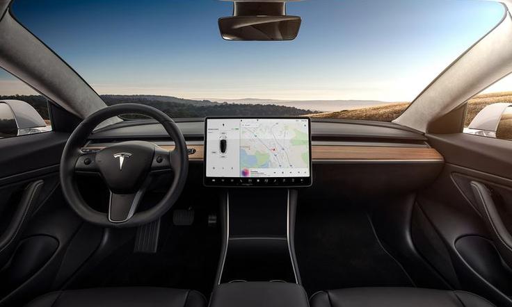Minimalistična notranjost električne tesle 3 | Foto: Tesla Motors
