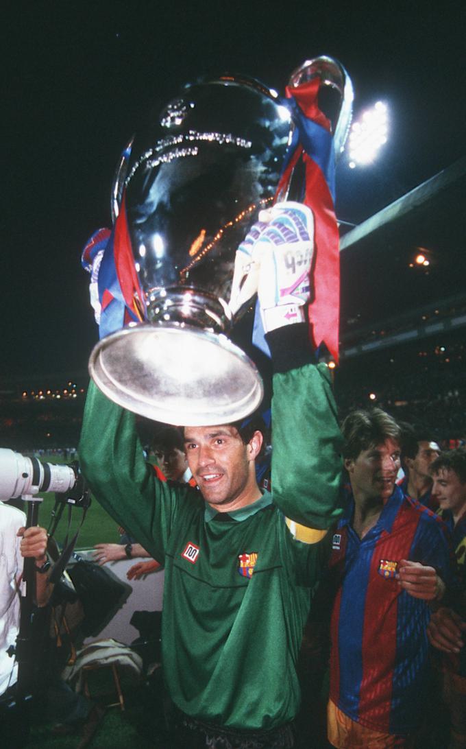 Andoni Zubizarreta je pred dobrimi tremi desetletji pomagal Barceloni tudi do evropskega naslova. V finalu je na starem Wembleyju po podaljšku premagal Katančevo Sampdorio. | Foto: Guliverimage