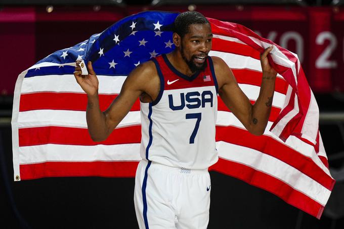 Za najkoristnejšega košarkarja je Fiba razglasila Američana Kevina Duranta, ki je svoji reprezentanci pomagal do zlate kolajne. | Foto: Guliverimage/Vladimir Fedorenko