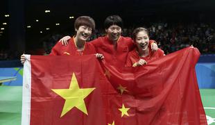 Kitajke najboljše v ekipni preizkušnji namiznega tenisa