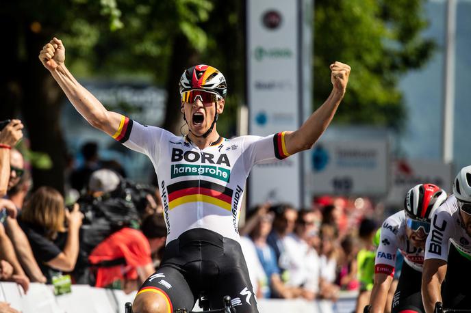 Pascal Ackermann, dirka po Sloveniji | Pascal Ackermann se je veselil etapne zmage. | Foto Vid Ponikvar/Sportida