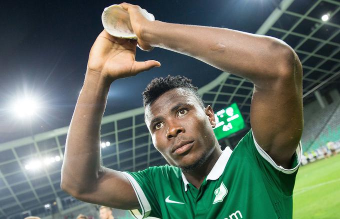 Kar zadeva prestopni rekord iz slovenske lige, je za zdaj še vedno na vrhu odhod Nigerijca Ezekiela Hentyja iz Olimpije v moskovsko Lokomotivo v sezoni 2015/16 za pet milijonov evrov.  | Foto: Vid Ponikvar