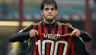Handanović poražen v Rimu, Kaka presegel mejnik 100 golov za Milan