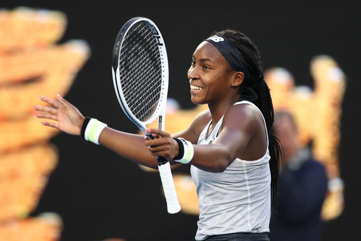 Coco Gauff je izločila Naomi Osako, lansko zmagovalko OP Avstralije. | Foto: Gulliver/Getty Images