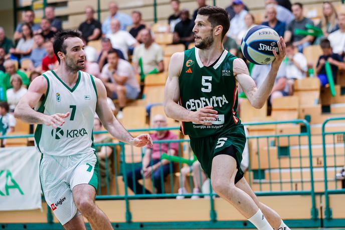 Krka Cedevita Olimpija Aleksej Nikolić | Cedevita Olimpija je finalno serijo začela z zmago na Dolenjskem. | Foto Aleš Fevžer