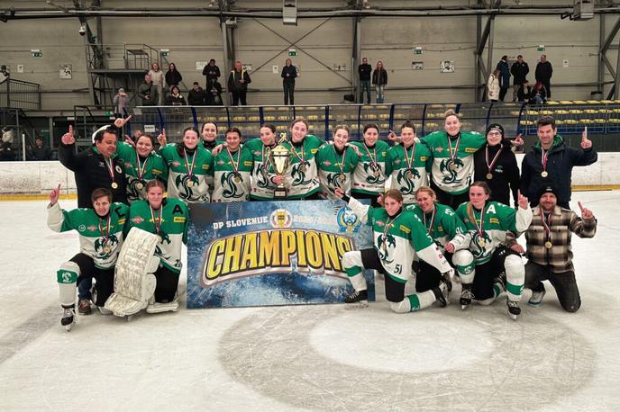 HK Olimpija ženske | Hokejistke HK Olimpija so redni del tekmovanja končale na vrhu lestvice. | Foto HZS/HK Olimpija