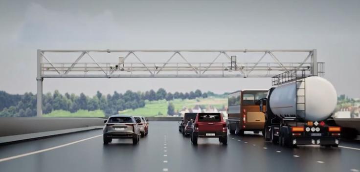 cestninjenje, portal, avtocesta, Hrvaška | Foto: Crolibertas