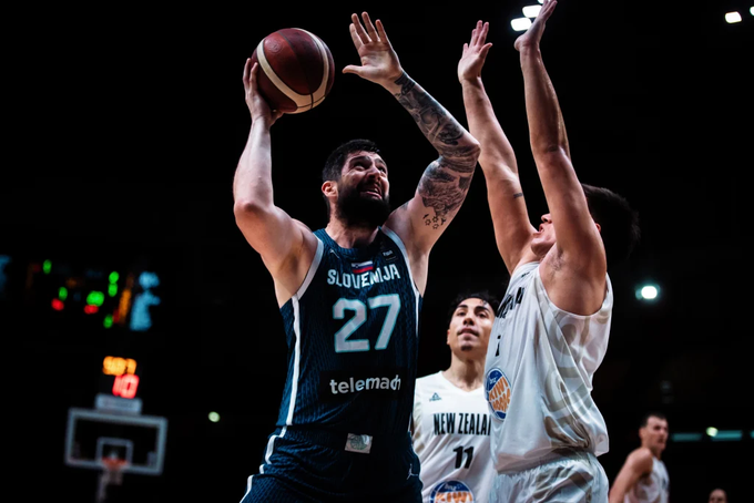 Žiga Dimec Slovenija Nova Zelandija | Foto: FIBA