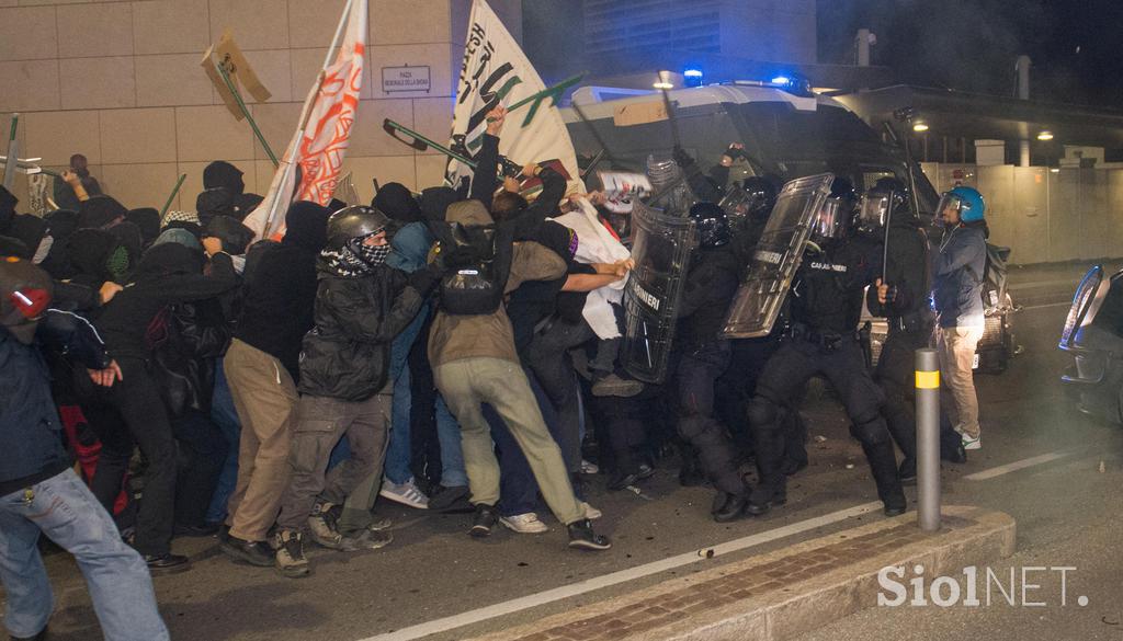 protesti, Gaza, podpora, aktivisti, policija, Palestina