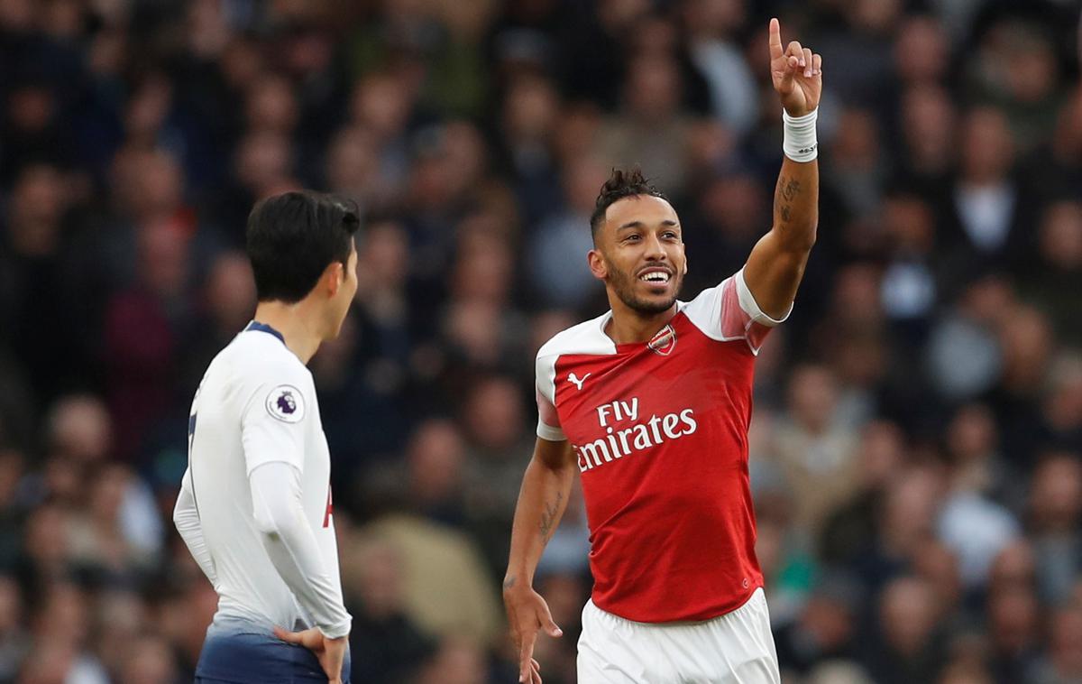 Aubameyang Arsenal Tottenham | Pierre-Emerick Aubameyang je prvi strelec angleškega prvenstva. | Foto Reuters