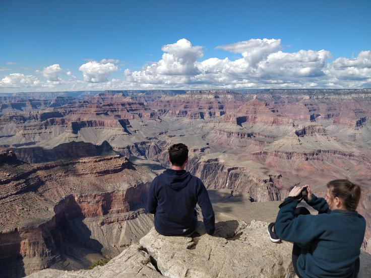 "Grand Canyon 'fotošuting', ker brez slikanja pač ne gre," pravi TIlen.  | Foto: osebni arhiv/Lana Kokl