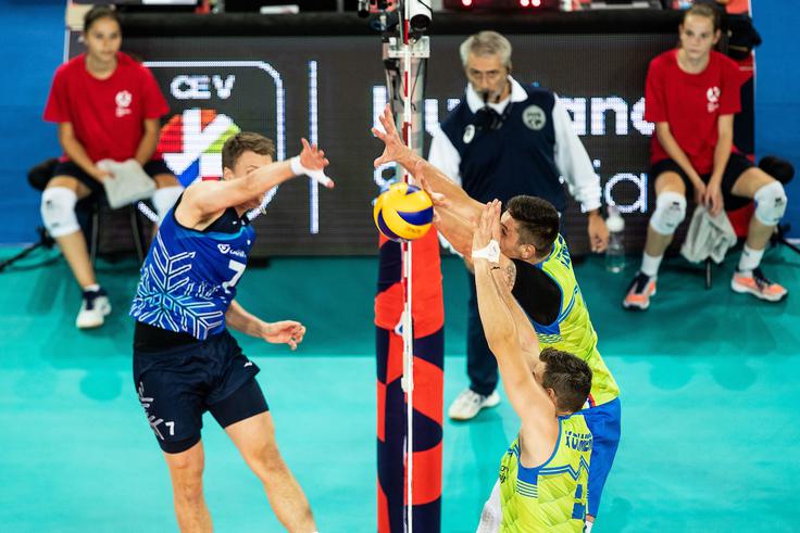S Finci so se na zadnjem večjem tekmovanju pomerili leta 2019 in jih v skupinskem delu evropskega prvenstva v Stožicah premagali s 3:1 v nizih. | Foto: Grega Valančič / Sportida