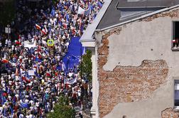 Na protestu opozicije v Varšavi 240 tisoč ljudi