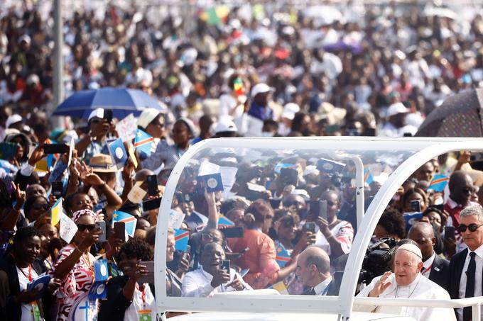 Obisk papeža v Kongu | Foto: Reuters