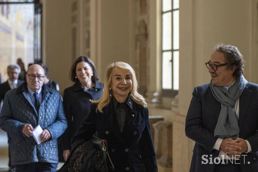 Sprejem filmskih zvezdnikov pri papežu Leonu XVI. v Vatikanu