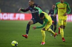 Nantes brez Krhina izgubil proti PSG brez Neymarja, Berić spet zadel