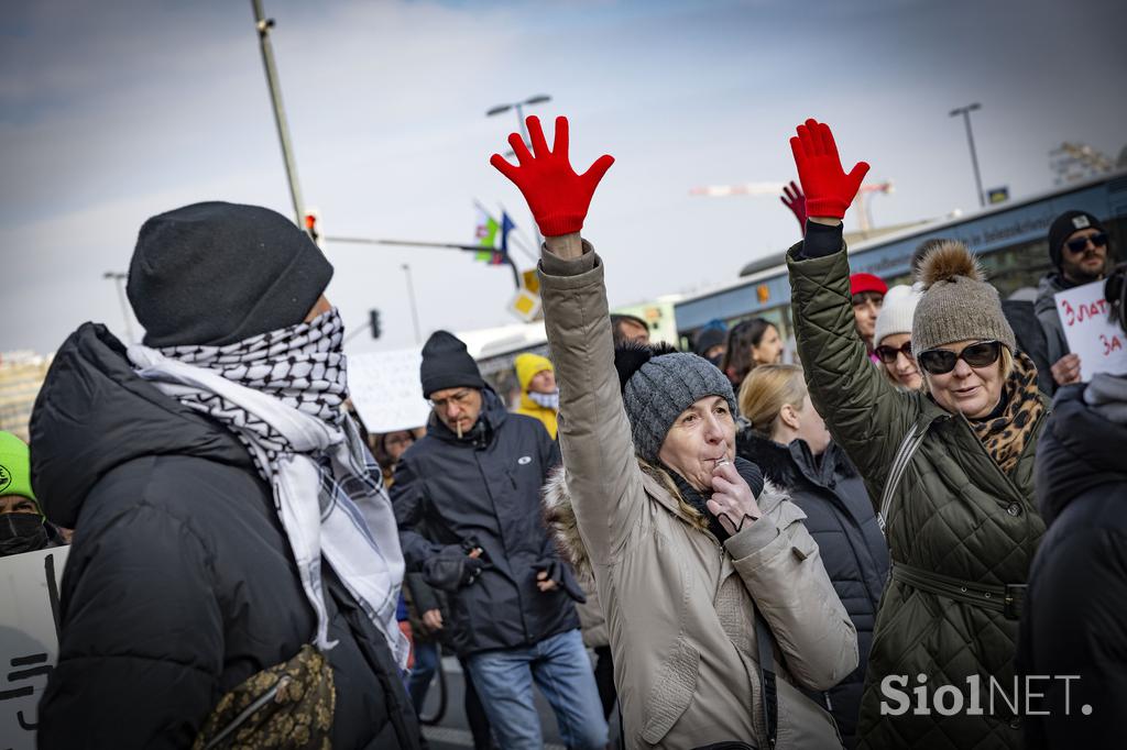 Shod v podporo študentov v Srbiji