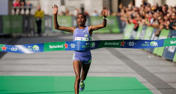 Kenijka Joyce Chepkemoi Tele je lani postavila ženski rekord Ljubljanskega maratona. | Foto: Nebojša Tejić/STA