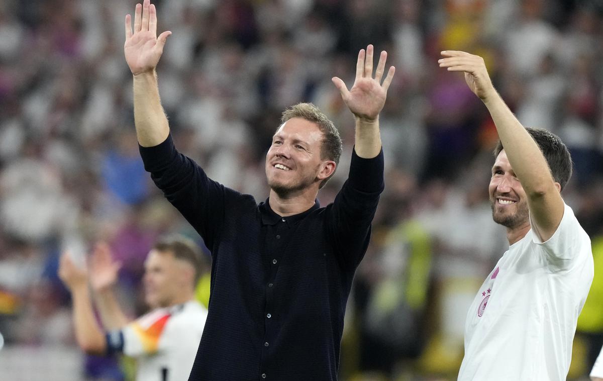 Euro 2024 Nemčija  Julian Nagelsmann | Nemškemu selektorju Julianu Nagelsmannu danes za zagotovitev prvega mesta zadostuje že točka proti Slovaški. | Foto Guliverimage