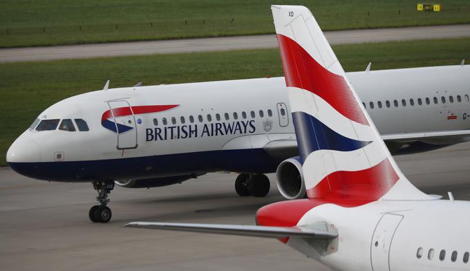 Britanski letalski prevoznik British Airways je bil prisiljen odpovedati skoraj vse svoje današnje in jutrišnje polete. | Foto: Reuters