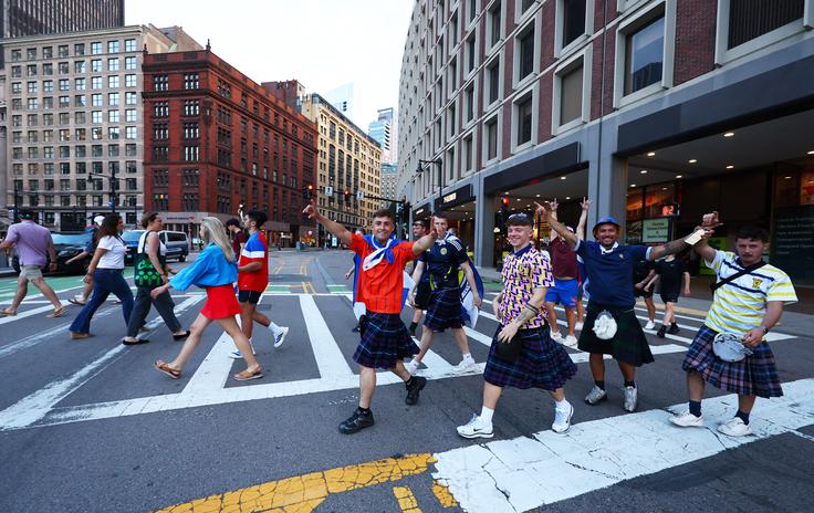 Škotska navijači Boston | Foto: Reuters