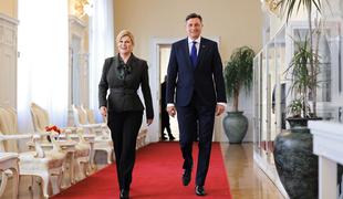 Hrvaška predsednica na zadnjem obisku v Sloveniji #foto #video